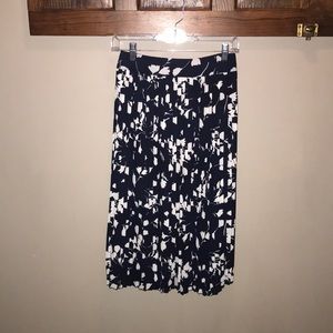 J crew floral pleated skirt